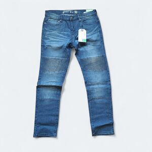 LRG Lifted Research Group Men's Jeans Skinny Fit Stretch Denim Blue Wash 32x30